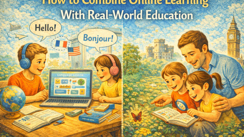 How to Combine Online Learning With Real-World Education