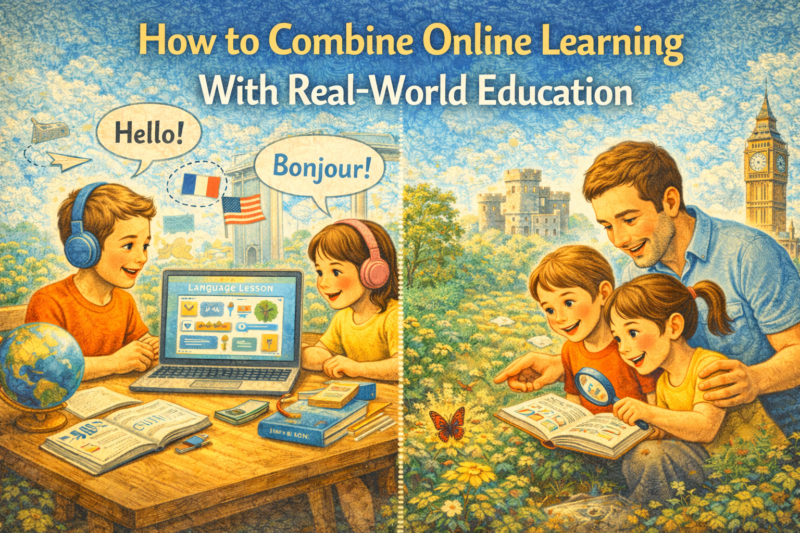 How to Combine Online Learning With Real-World Education