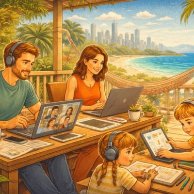 How to Find Remote Work That Supports an Expat Family