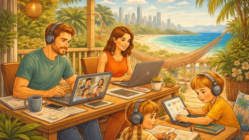 How to Find Remote Work That Supports an Expat Family