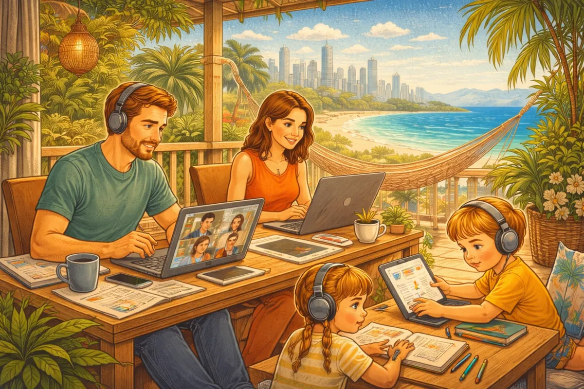 How to Find Remote Work That Supports an Expat Family